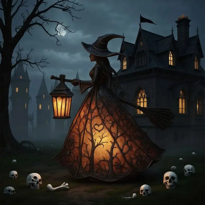 Halloween Witch Statue