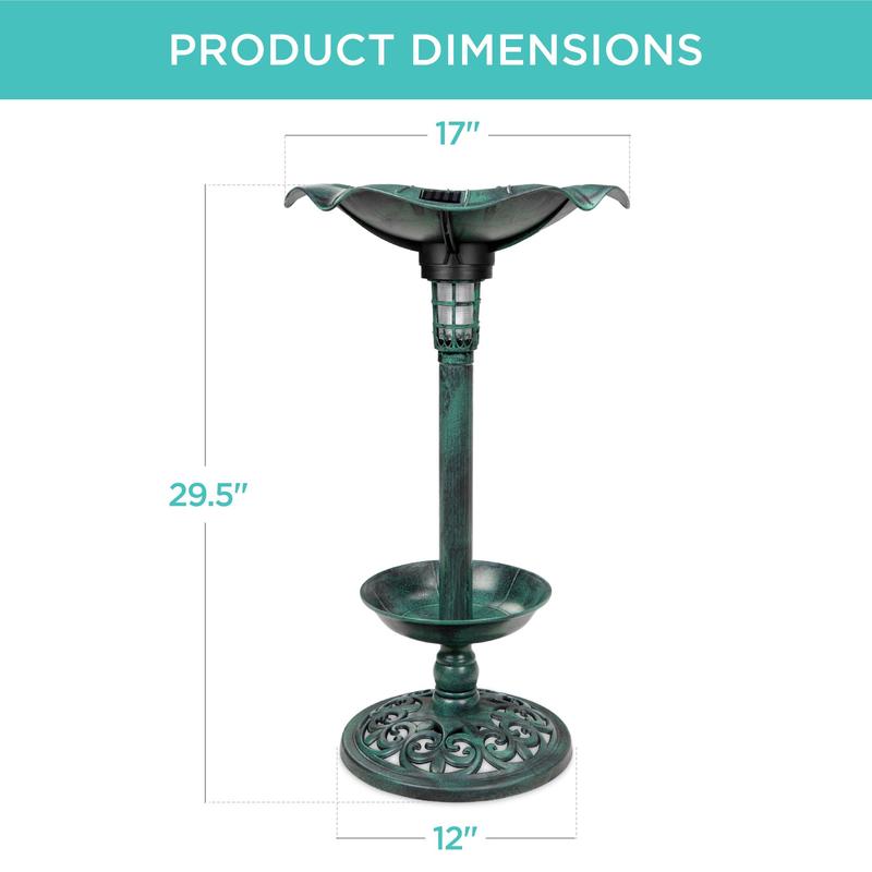 Solar Bird Bath
