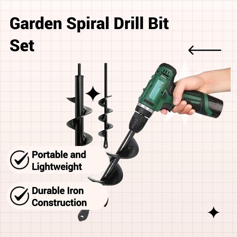 Spiral Drill Bit Set (2pcs)