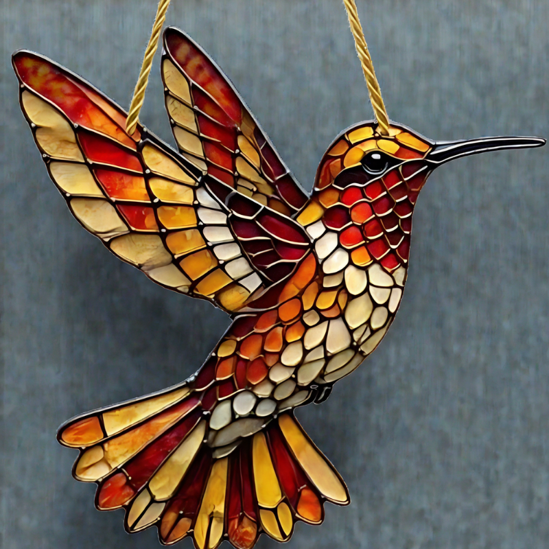 Crystal Stained Glass Art Ornament