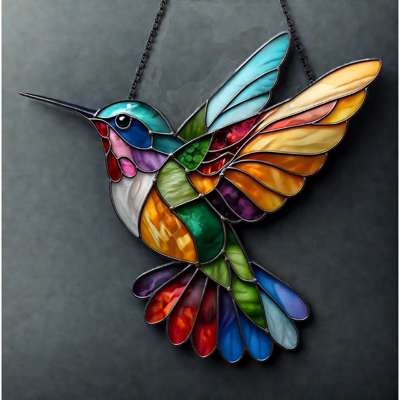Crystal Stained Glass Art Ornament