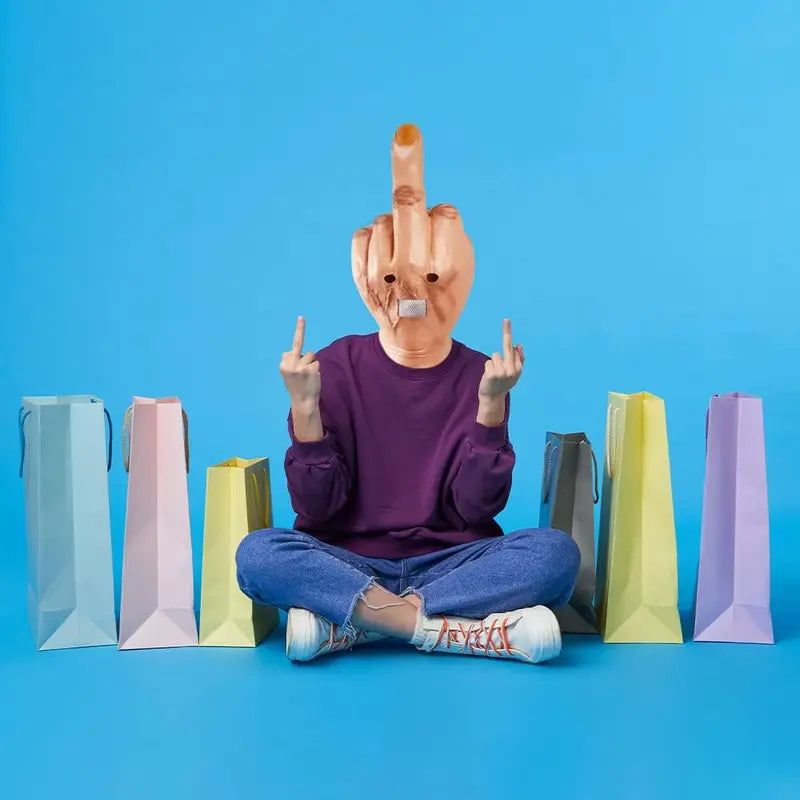 Middle Finger Halloween Mask