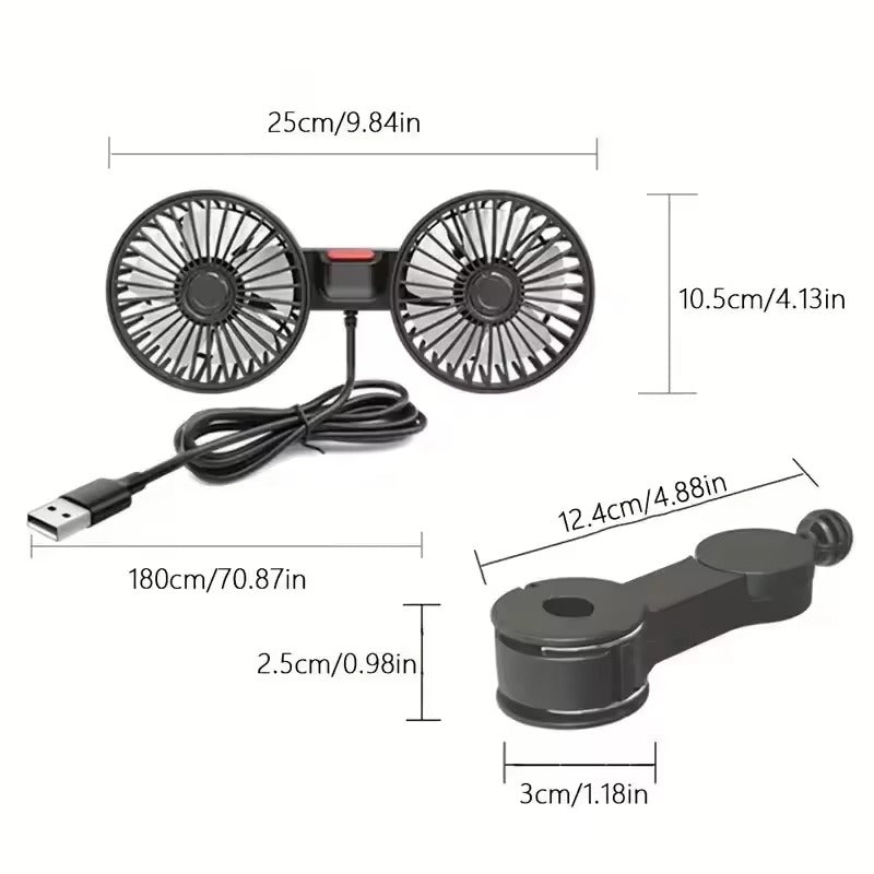 Double-head Electric Fan