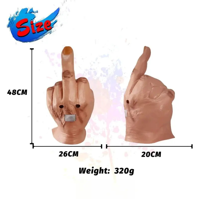 Middle Finger Halloween Mask
