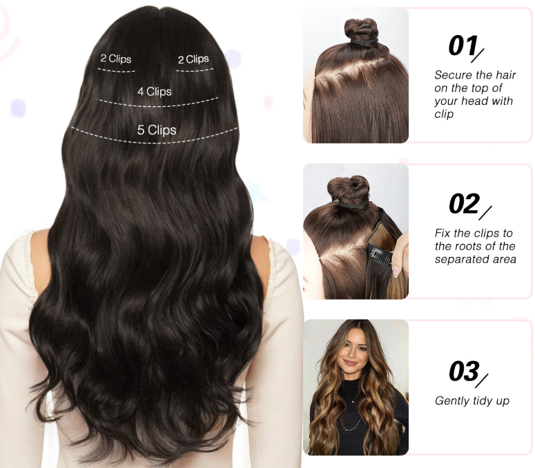 Clip-On Hair Extensions