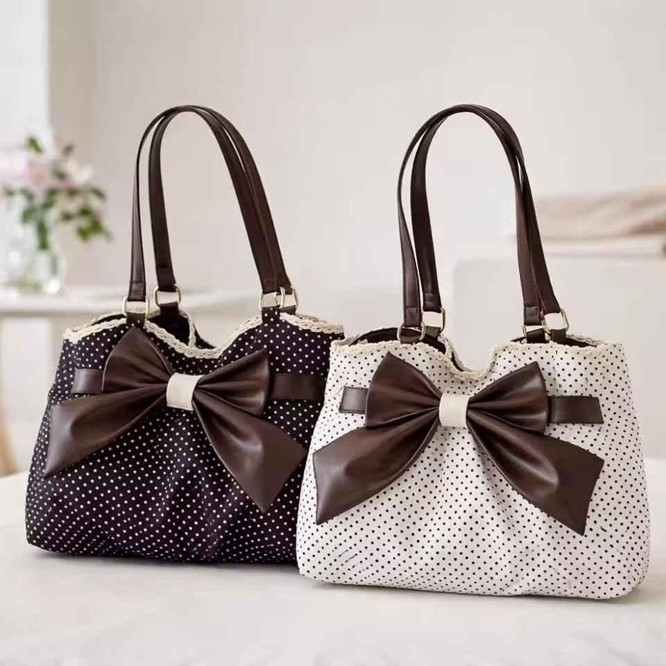 Vintage Polka Dot Tote Bag