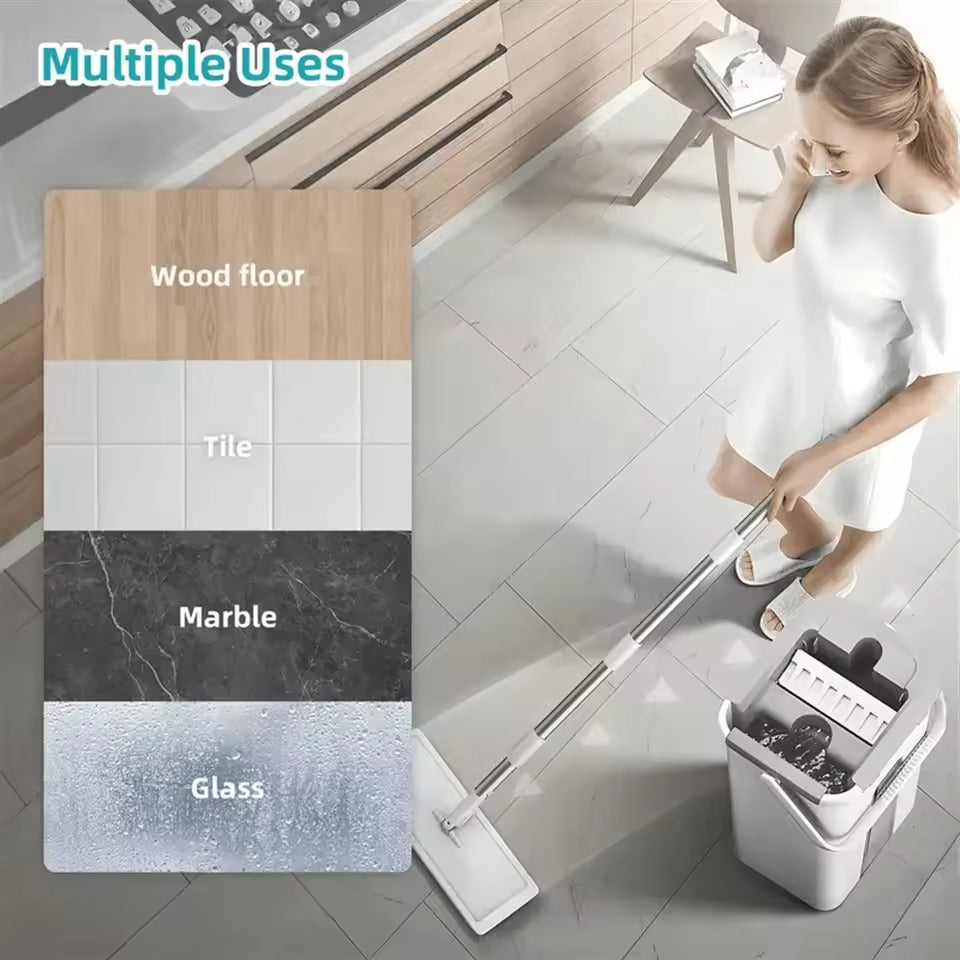 Hands-Free Mop Bucket Set