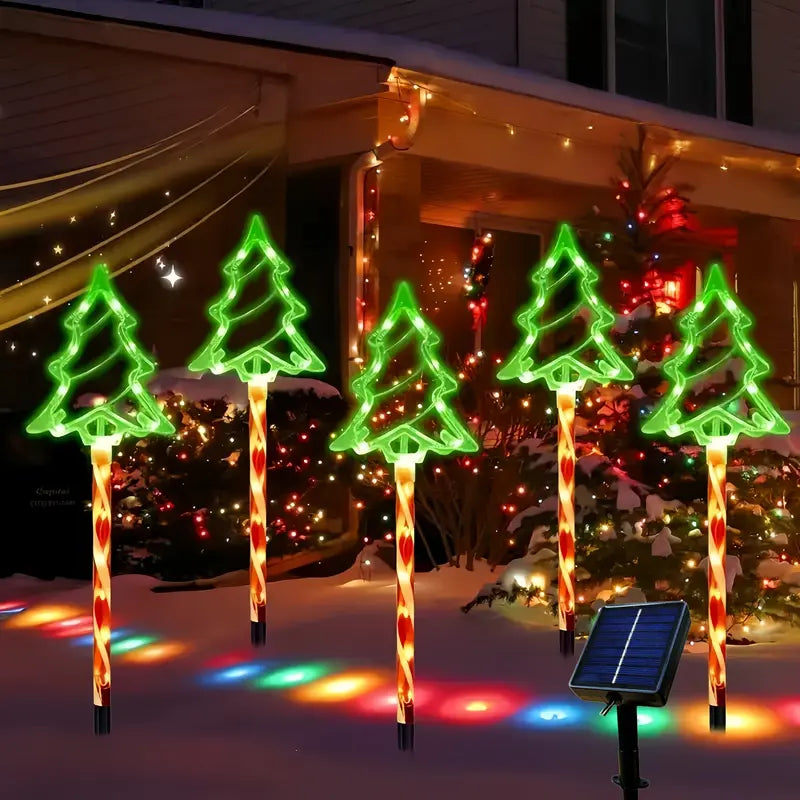 Solar Outdoor Christmas Tree Lights