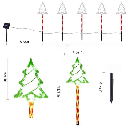 Solar Outdoor Christmas Tree Lights