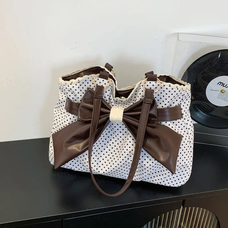 Vintage Polka Dot Tote Bag