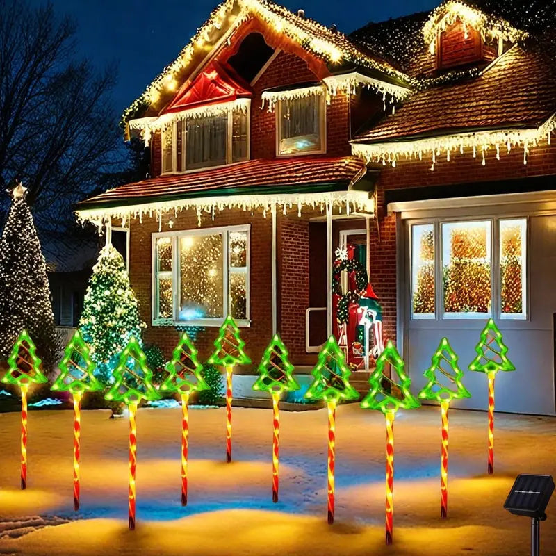 Solar Outdoor Christmas Tree Lights