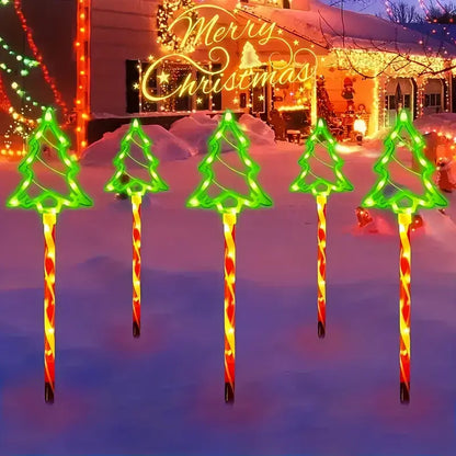 Solar Outdoor Christmas Tree Lights