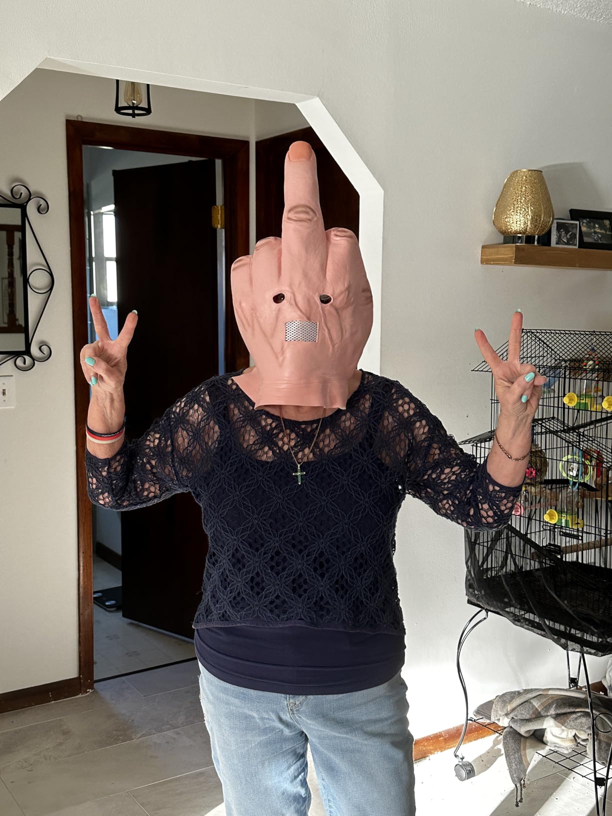 Middle Finger Halloween Mask – Avalore