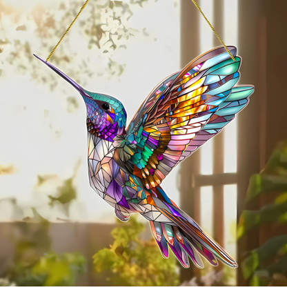 Crystal Stained Glass Art Ornament