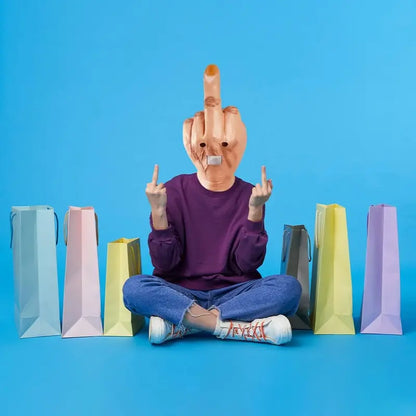 Middle Finger Halloween Mask