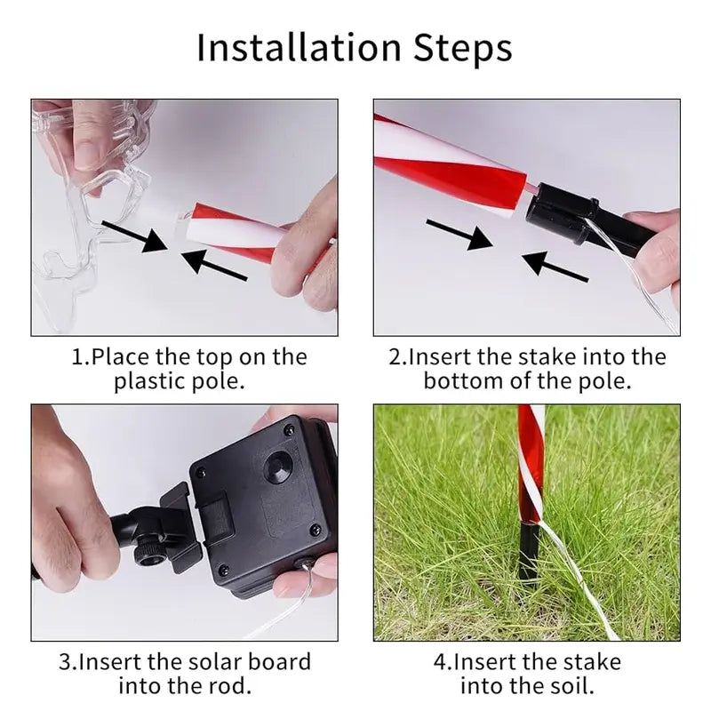 Solar Outdoor Christmas Tree Lights