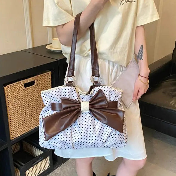 Vintage Polka Dot Tote Bag