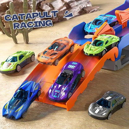 Dinosaur Truck Toy + 12 Racecars