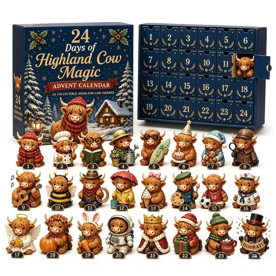 Highland Cow Advent Calendar