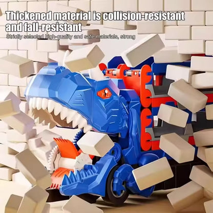 Dinosaur Truck Toy + 12 Racecars