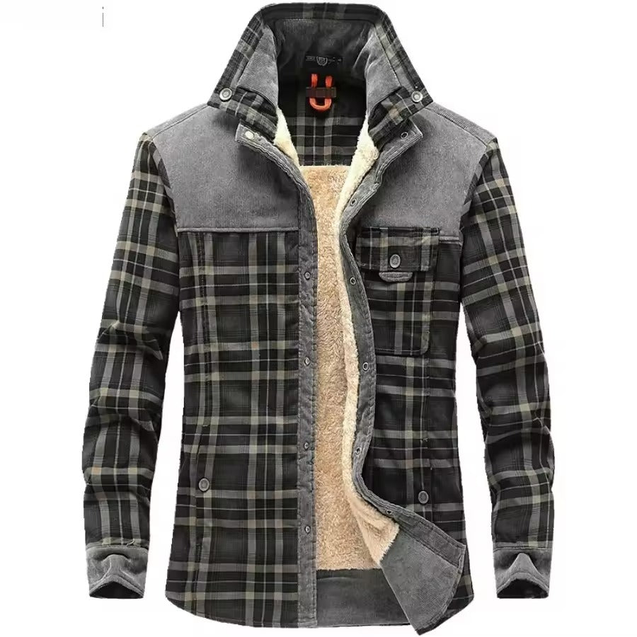 Corduroy Sherpa Flannel Jacket
