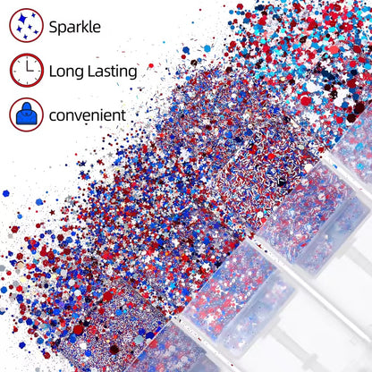 4th of July Glitter Stick