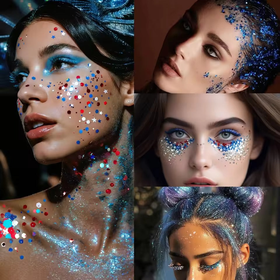 4th of July Glitter Stick